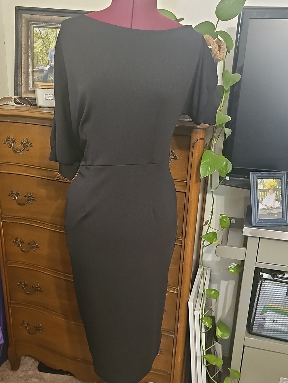 Lily Black Sheath Dress